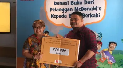 McDonald's Salurkan 210.000 Buku untuk Anak Indonesia