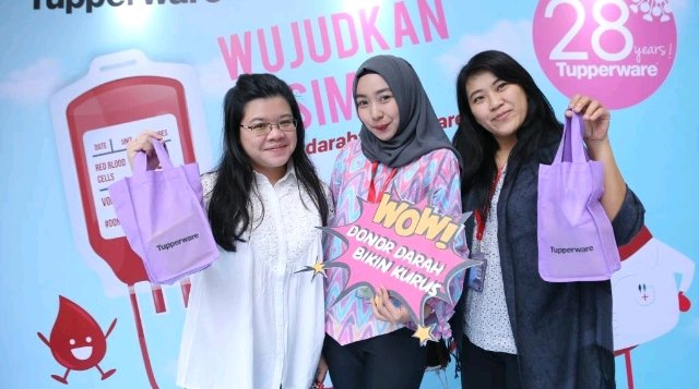 HUT Ke-28, Tupperware Ajak Perempuan Donor Darah