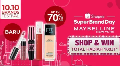 Maybelline Menjadi Salah Satu Brand Kecantikan Populer Shopee