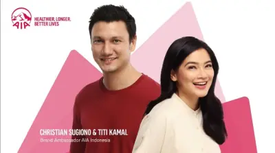 Christian Sugiono dan Titi Kamal Jadi Brand Ambassador AIA