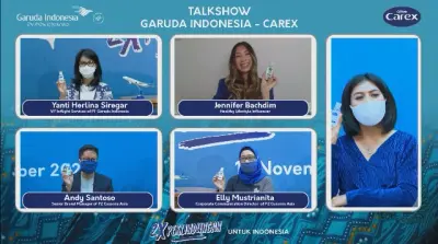 Garuda Indonesia dan Carex Sediakan 100 Ribu Personal Health Kit