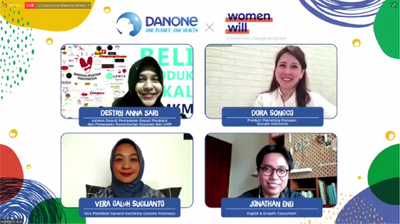Danone Indonesia Gandeng Google Indonesia Perkuat Bisnis Digital<br>Perempuan Pelaku UMKM 2 Danone Indonesia Gandeng Google Indonesia Perkuat Bisnis Digital<br>Perempuan Pelaku UMKM