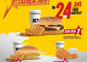 Makan Enak dan Hemat ala Carl’s Jr Mulai Rp24 Ribuan