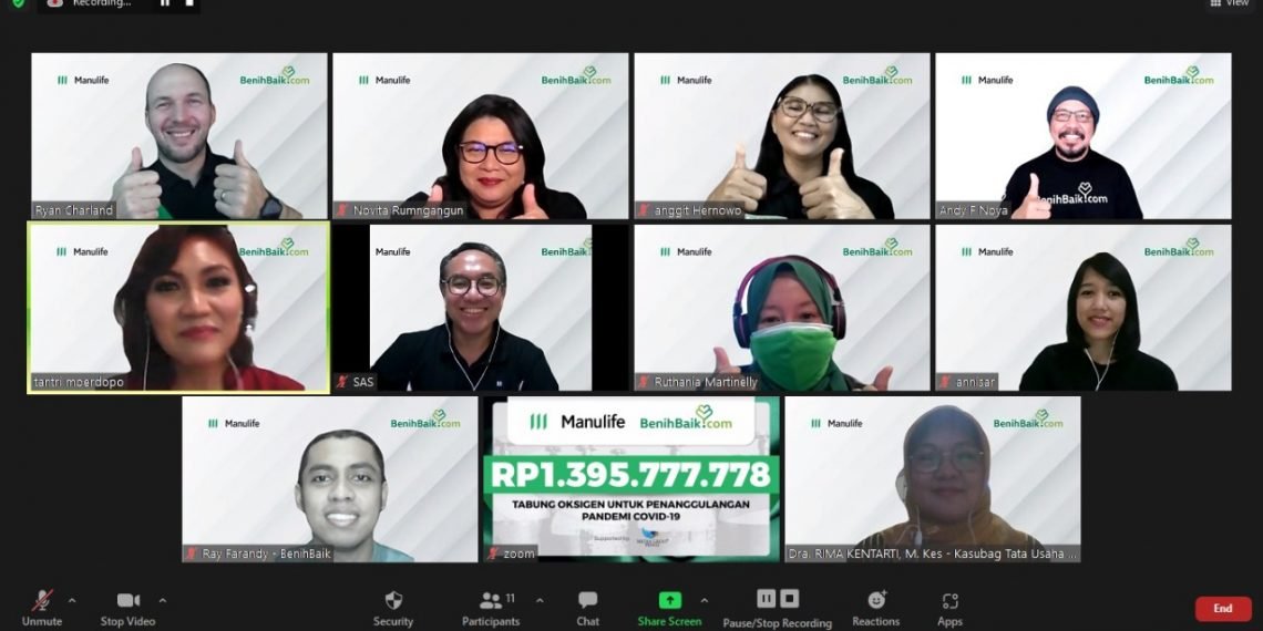 Manulife Indonesia - BenihBaik.com Donasi Lebih dari 500 Tabung Oksigen