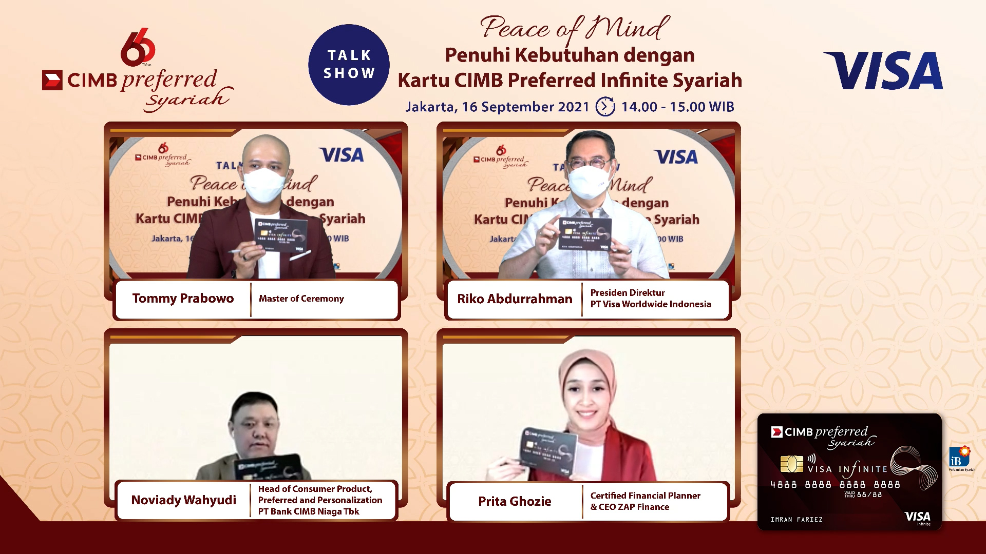 Visa Gandeng CIMB Niaga Luncurkan Kartu CIMB Preferred Visa Infinite Syariah Pertama di Indonesia 2 Visa Gandeng CIMB Niaga Luncurkan Kartu CIMB Preferred Visa Infinite Syariah Pertama di Indonesia