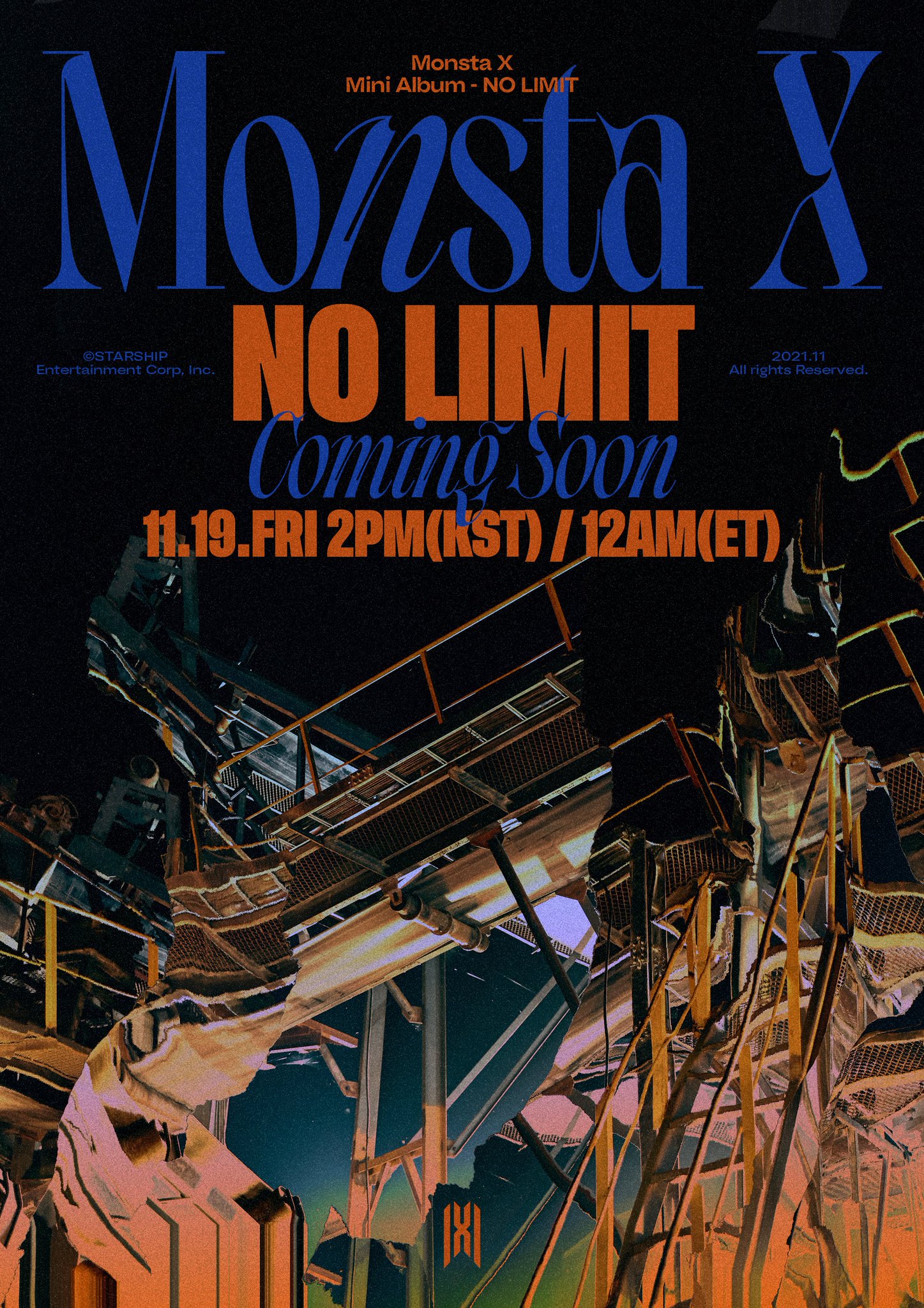 MONSTA X Umumkan akan Comeback November dan Merilis Teaser Pertama untuk 'No Limit'