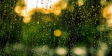 Ilustrasi Pemandangan hujan