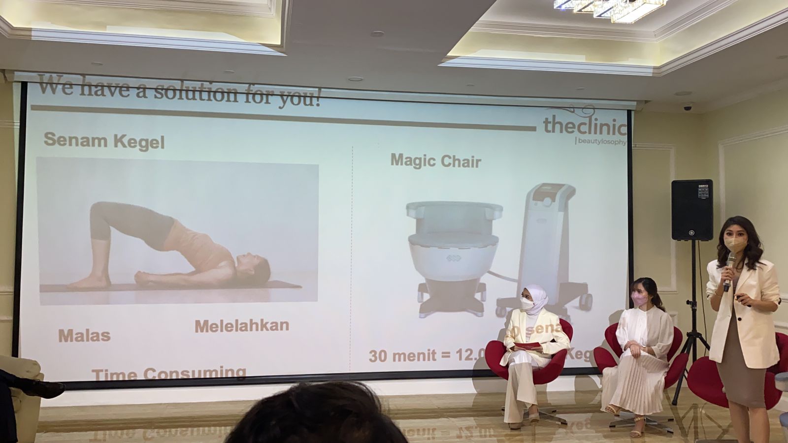 Magic Chair, Kursi Ajaib Meremajakan Miss V dengan Cepat 3 Intimate talkshow the clinik beautylosophy Cipete, Senin (15/11)/Andi Mardana