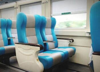 Ilustrasi Kereta Api siap Untuk mudik lebaran