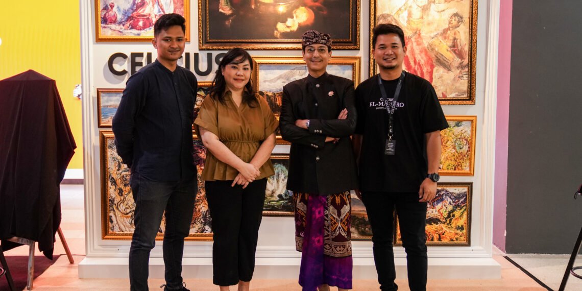 Bismar Mabrun Creative Director AMS Group , bersama perwakilan keluarga dari 3 Maestro Indonesia Affandi Koesoema, Basoeki Abdullah, dan Antonio Blanco