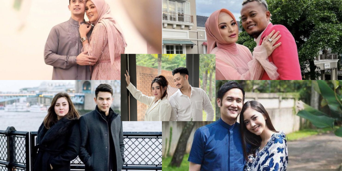 Kolase foto 5 percerain artis tahun 2022