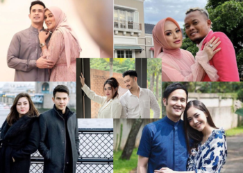 Kolase foto 5 percerain artis tahun 2022
