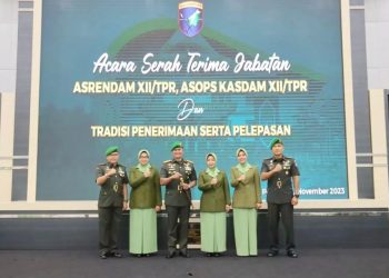 Serah terima jabatan Persit KCK PD XII/Tanjungpura