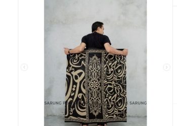 Salah satu motif sarung Batik Paduka