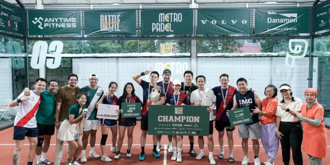 Kompetisi padel “Battle of Schools: Parents Edition”. yang disponsori oleh Danamon.
